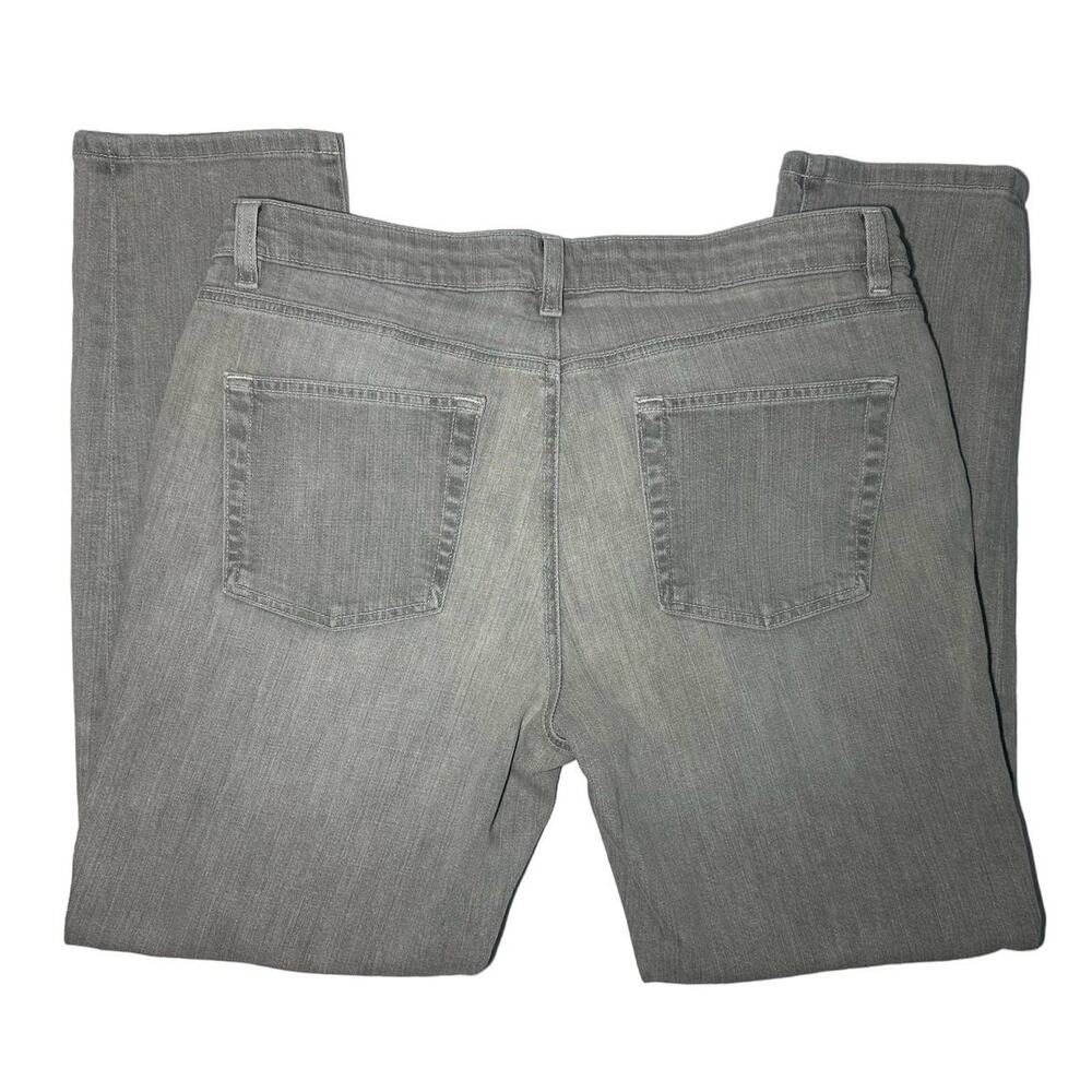 Eileen Fisher Woman's Gray Jeans Straight Size 10
